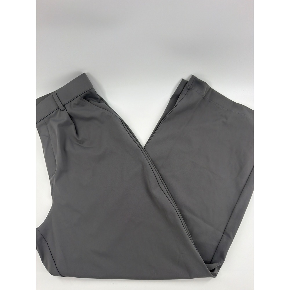 Halara Womens Petite Medium Gray High Waisted Wide Leg Pleated Trousers NEW